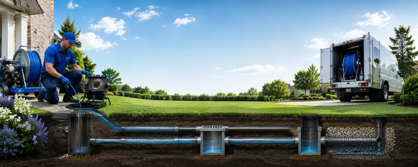 Outdoor drain cleaning information for Metamora, MI